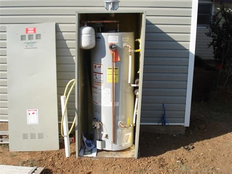 water heater metal enclosure|40 gallon water heater enclosure.